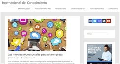 Desktop Screenshot of internacionaldelconocimiento.org