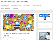 Tablet Screenshot of internacionaldelconocimiento.org